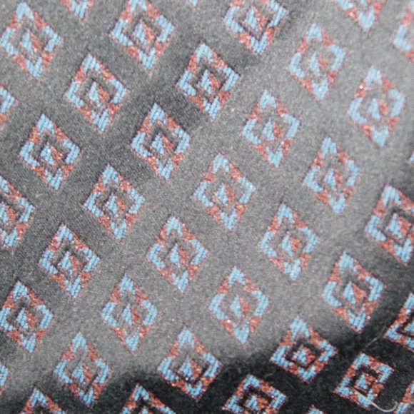 Zara Women's XS Black Blue Red Diamond Pattern Pant - New w Tag - Picture 9 of 12